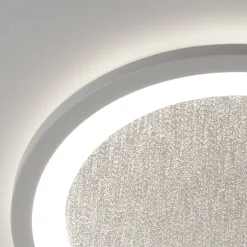 Plafonnier à LED effet pailleté blanc Ø29.5cm IP20 22W 2200lm, Brilliant Tanida