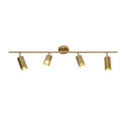 Plafonnier à tête multiple en métal doré - Estrid