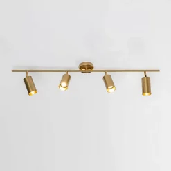 Plafonnier à tête multiple en métal doré - Estrid