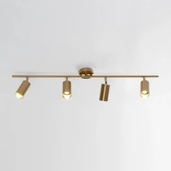 Plafonnier à tête multiple en métal doré - Estrid