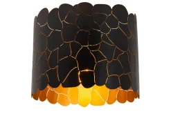 Plafonnier ALMELO en métal avec 1xE27 - Noir - Lucide