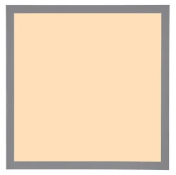 Plafonnier aluminium couleur argent, LED DORO