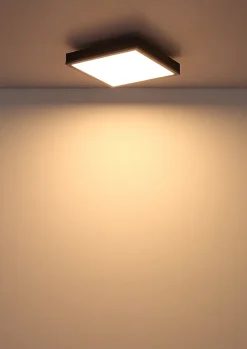 Plafonnier aluminium couleur argent, LED DORO