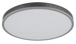 Plafonnier aluminium couleur argent, LED DORO