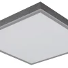Plafonnier aluminium couleur argent, LED DORO