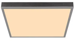 Plafonnier aluminium couleur argent, LED DORO