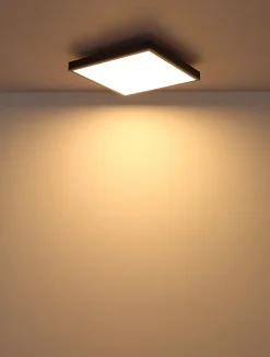 Plafonnier aluminium couleur argent, LED DORO