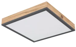 Plafonnier aluminium graphite, LED DORO