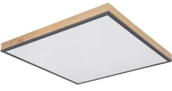 Plafonnier aluminium graphite, LED DORO