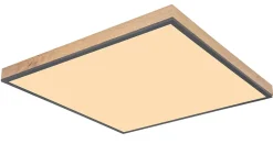 Plafonnier aluminium graphite, LED DORO