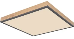 Plafonnier aluminium graphite, LED DORO