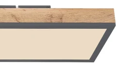 Plafonnier aluminium graphite, LED DORO