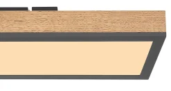 Plafonnier aluminium graphite, LED DORO