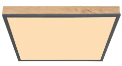 Plafonnier aluminium graphite, LED DORO