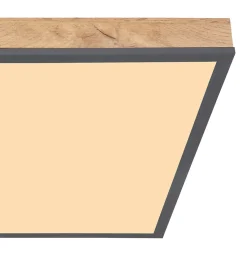 Plafonnier aluminium graphite, LED DORO