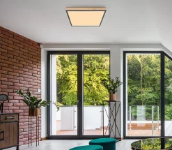 Plafonnier aluminium graphite, LED DORO