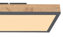 Plafonnier aluminium graphite, LED DORO