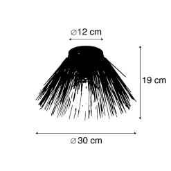 Plafonnier Art Déco doré - Broom