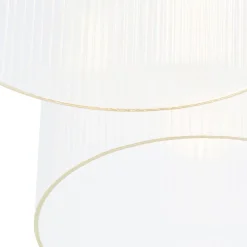 Plafonnier Art Déco doré avec verre 3 lumières - Laura