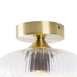 Plafonnier Art déco en laiton - Karel