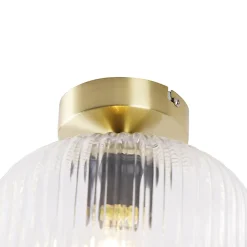 Plafonnier Art déco en laiton - Karel