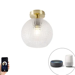 Plafonnier Art déco intelligent en laiton avec Wifi A60 - Sphere