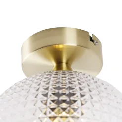 Plafonnier Art déco intelligent en laiton avec Wifi A60 - Sphere