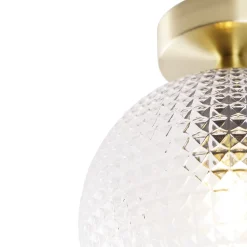 Plafonnier Art déco intelligent en laiton avec Wifi A60 - Sphere