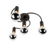 Plafonnier Art Déco noir 4 lumières - Facil