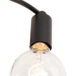 Plafonnier Art Déco noir 4 lumières - Facil