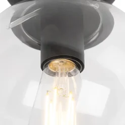 Plafonnier Art Déco noir - Pallon