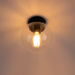 Plafonnier Art Déco noir - Pallon