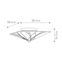 Plafonnier Asheville 2 lumières