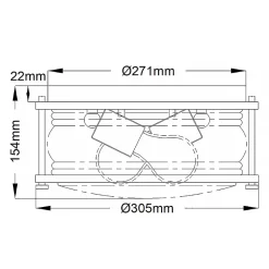 Plafonnier Ashland Bay 2 lumières