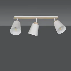 Plafonnier ATLAS 3 WHITE, Emibig Lighting, Fabriqué en EU