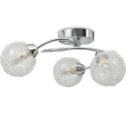 Plafonnier avec 3 ampoules LED G9 120 W