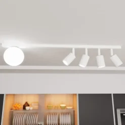 Plafonnier BASTER 5 WHITE, Emibig Lighting, Fabriqué en EU