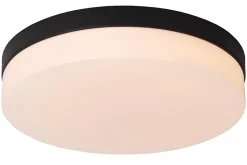 Plafonnier BISKIT en acrylique avec LED intégré - Noir - Lucide