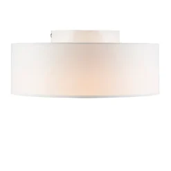 Plafonnier blanc 30 cm avec LED - Drum LED