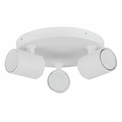 Plafonnier blanc trois spots orientables - Lima