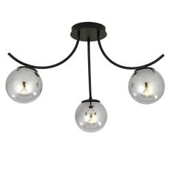 Plafonnier BOSTON 3 BLACK/GRAFIT, Emibig Lighting, Fabriqué en EU