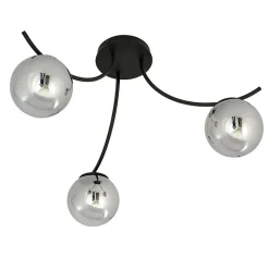 Plafonnier BOSTON 3 BLACK/GRAFIT, Emibig Lighting, Fabriqué en EU