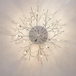 Plafonnier chromé cristal - Aiken