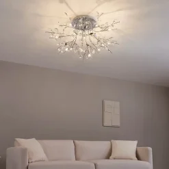 Plafonnier chromé cristal - Aiken