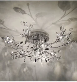 Plafonnier chromé cristal - Aiken