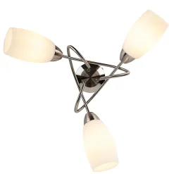 Plafonnier classique en acier 3 lumières - Fortress