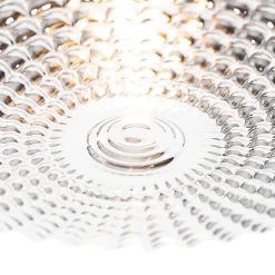 Plafonnier classique noir avec verre fumé 35 cm IP44 - Nohmi