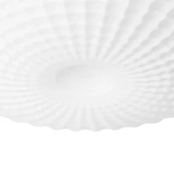 Plafonnier classique noir avec verre opale 30 cm IP44 - Nohmi