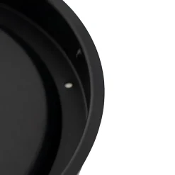 Plafonnier classique noir avec verre opale 30 cm IP44 - Nohmi