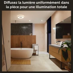 Plafonnier connecté dimmable Bluetooth Philips Hue IP44 Circulaire 2450lm 19,2W blanc